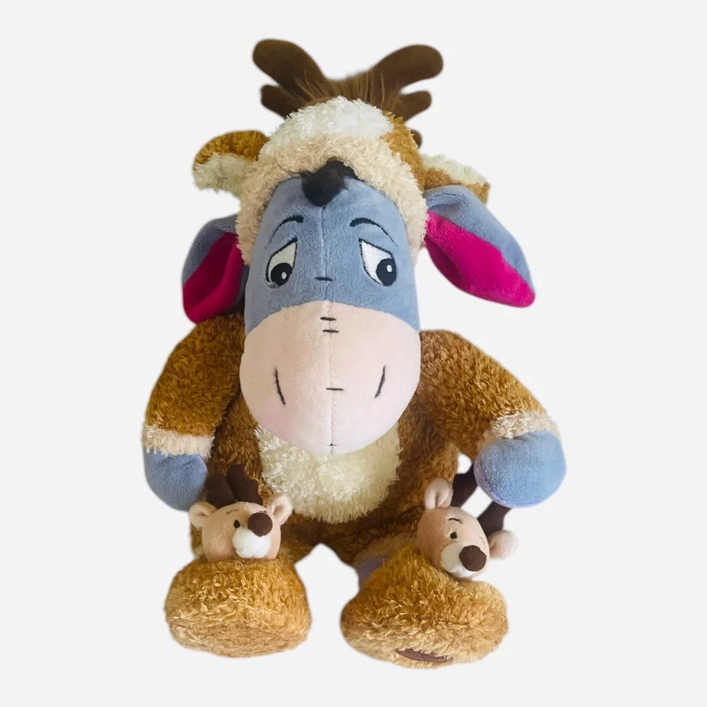 Winnie the Pooh EEYORE Reindeer Sleeper Pajamas Plush Disney Store Exclusive 13